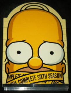 SIMPSONS COMPLETE SIXTH SEASON 25 Episode 4 Disc DVD Boxed Set   20th