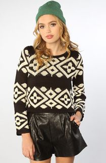 MINKPINK The Intazia Jumper in Black Off White