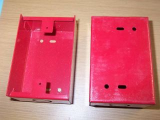  Red Fire Alarm Back Box 5 x 2 x 3 1 4"