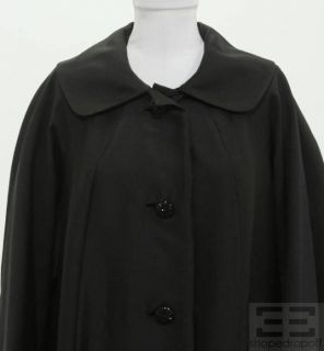 George Carmel  Vintage Black Jeweled Button Coat