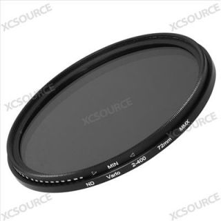 72mm ND Fader Variable Filter for Canon 5D 7D 650D 40D Rebel XS T4i