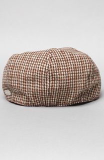 Coal The Wallace Cap in Brown Plaid Concrete