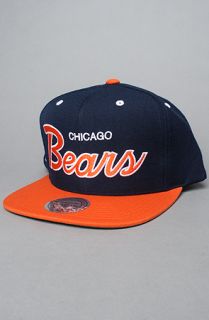 Mitchell & Ness The Chicago Bears Script 2Tone Snapback Cap in Orange