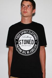 FSC Clothing Rolling Stoned Tee in Black