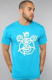 Mishka The Bear Mop Tee in Turquoise Concrete