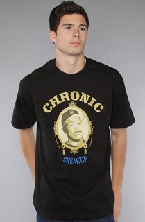 Sneaktip The Chronic Tee in Black Concrete