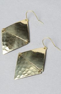 Accessories Boutique The Double Triangle Drop Earrings in Gold