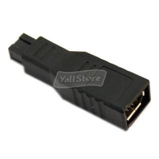 IEEE 1394 9 Pin Male to 6 Pin Female Firewire Adapter