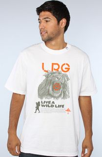 LRG The LRG Lion Roar Tee in White Concrete