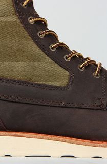 Vans Footwear The Breton Boot in Brown Waxed Canvas