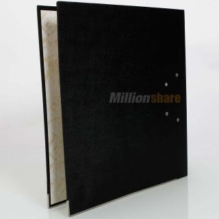 File Folder with Metal Clip A4 Document Holder Paper Black Fastener