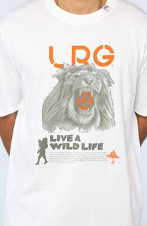 LRG The LRG Lion Roar Tee in White Concrete