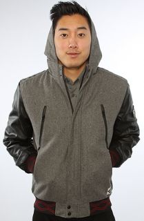 Crooks and Castles The 10 Star Jacket in Heather Grey