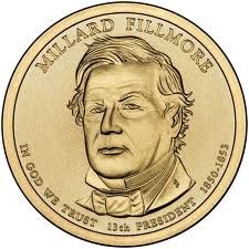 2010 D Millard Fillmore Presidential $25 Dollar Bank Roll Head Tail