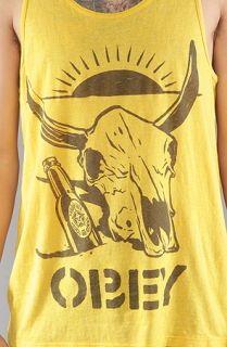 Obey The Desert Party Nubby Tank in Mustard