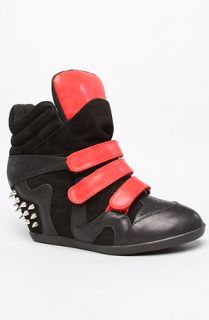 Sole Boutique The Just Sneaker in Black and Red