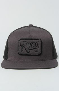 RVCA The Overtime Trucker Hat in Black