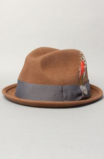 Brixton The Gain Fedora in Pecan Felt