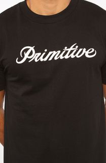 Primitive The Signature Script Tee in Black