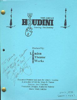 The Great Houdini Theatre Play Actorsscript Ruff Draft