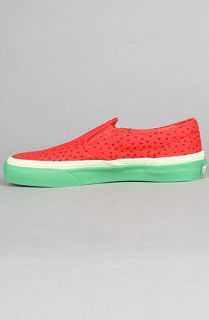 Vans Footwear The Kids Watermelon Classic SlipOn Sneaker in Red