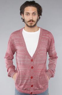 CHAMBERS The Pull Cardigan in Coral Concrete