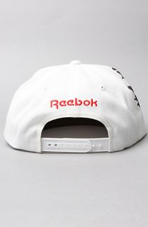 Reebok The Pump Snapback Cap in White Black