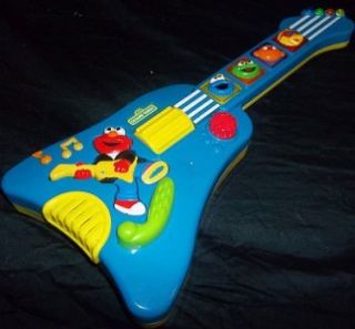 1998 TYCO Sesame Street Elmos Rock & Roll Guitar Music Lights Special