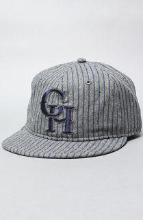 Coal The Young Cap in Grey Pinstripe Concrete