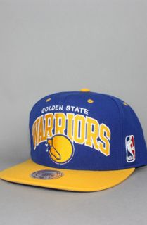 123SNAPBACKS Golden State Warriors Snapback HatMN Arch LogoBlueYellow