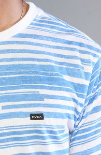 RVCA The Marked Out Tee in Dark Royal Pring