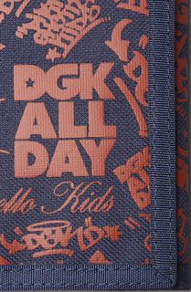 DGK The Classic Wallet in Navy Red Concrete