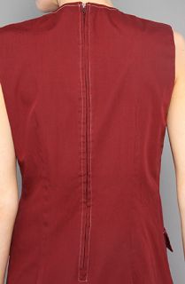 Vintage Boutique The Burgundy Patch Pocket Dress