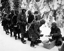  347th infantry regiment on their way to la roche belgium 13 january