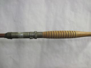  are bidding on an vintage bamboo bait casting fishing rod this is a
