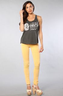 Obey The Voltage Skull Slouchy Tank Concrete