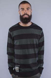 Elwood The Silas Ecotone Sweater in Black Deep Forest