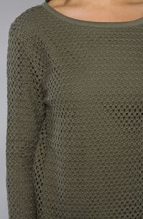 Insight The All Meshed Up Sweater Concrete