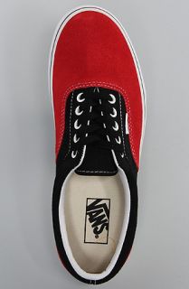 Vans Footwear The Era Sneaker in Black Red