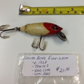 Vintage South Bend Fish O Bite Fishing Lure Good Cond Tenite