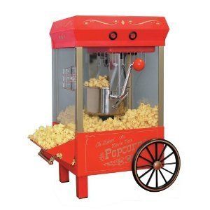   Old Fashioned Popcorn Popper Maker Machine Cart Carnival Style New