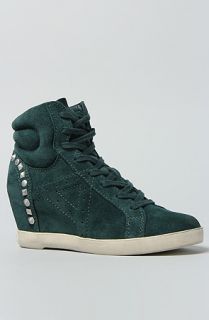 Ash Shoes The Shadow Sneaker in Green Suede