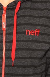 NEFF The Daily Stripe Zip Up Hoody in Black