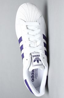 adidas The Superstar 2 Sneaker in White Blue
