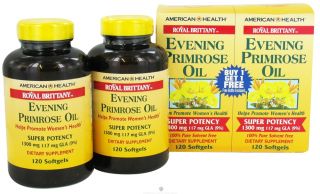 American Health Evening Primrose Oil 1300mg, Twin Pack 240 sgels