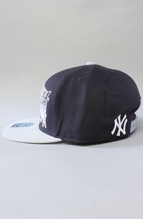 47 Brand Hats The Yankees Kalvin MVP Snapback Cap in Navy Grey