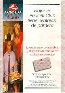 Faucett Airlines Peru 1995 Faucett Club L1011 Ad