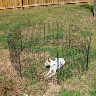  Playpen Dog Cat Rabbit Exercise Fence Yard Kennel Portable Pen