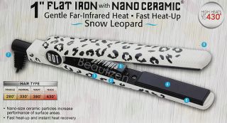 Hot Tools Nanoceramic Snow Leopard Flat Iron Hair Dryer
