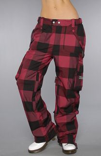 Nikita The Remarkable Snowboarding Pants in Black Beet Red  Karmaloop